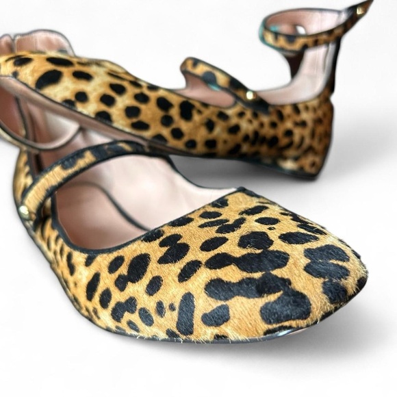 J.Crew Collection Leopard print |  Calf Hair | Ballet Flats | Sz 8 🐆 - Picture 8 of 8